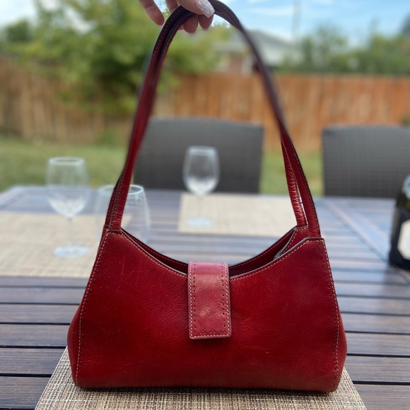 Fossil Handbags - Fossil Red Leather Purse
